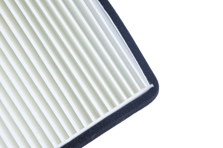 Car oil and air filter on a white background isolated. Auto Parts. Spare parts for the repair of...