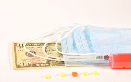 Virus Control Costs concept.の写真素材