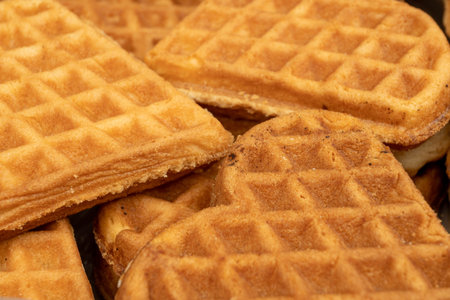 Soft homemade cookies close-up surface texture