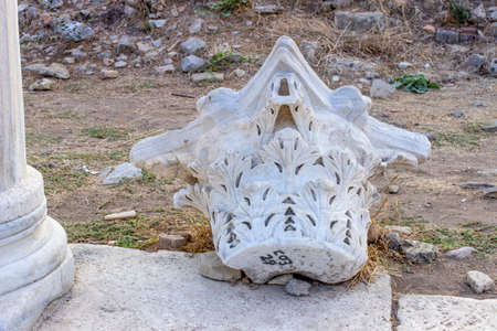 Ruins of the ancient city of Side, Turkey.のeditorial素材