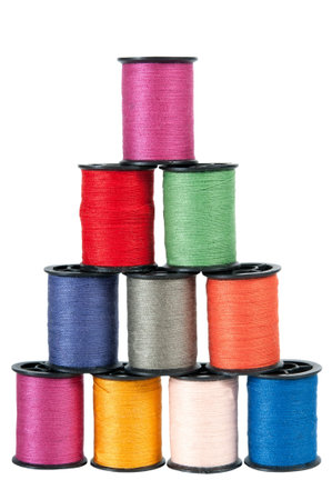 Set of color threads