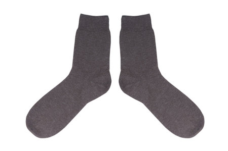 pair of socks isolated on a white background の写真素材