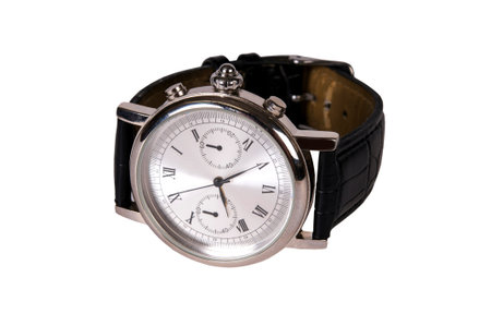 Watch with Leather Strap 