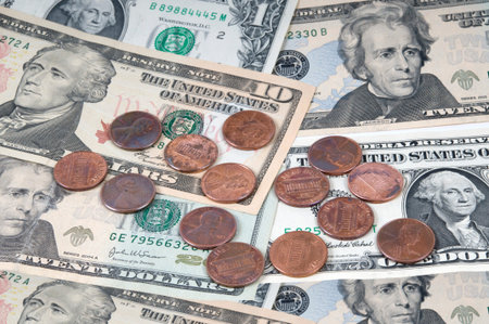 American dollar money background for business