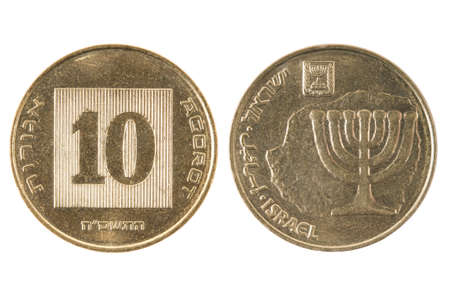 New coins Israel agoraの写真素材