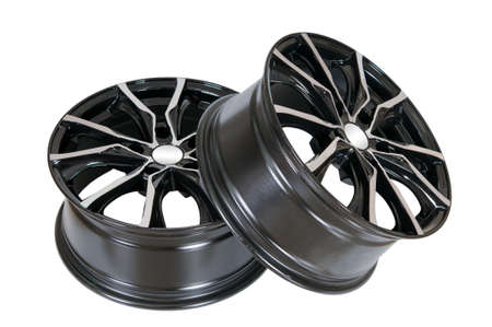 Car wheel Rim isolated on white.の写真素材