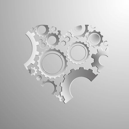 Abstract vector illustration of heart for Valentine's Dayのイラスト素材