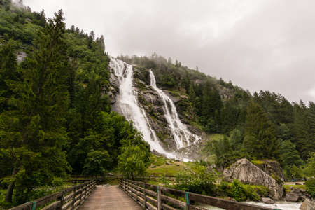 Nardis waterfall (Trentino) - Val Genovaの写真素材