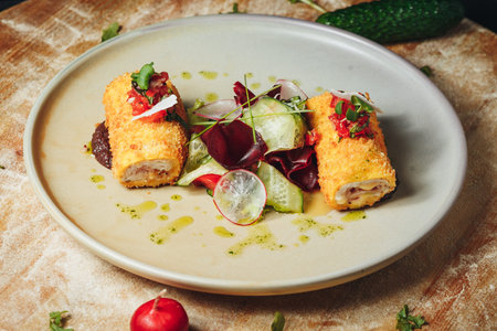 Culinary Delights on a Rustic Table