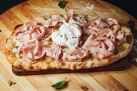 Tempting Ham and Cheese Delightの写真素材