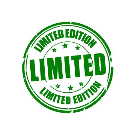 Limited edition vector illustration stampのイラスト素材