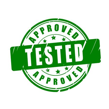 Tested vector illustration stampのイラスト素材