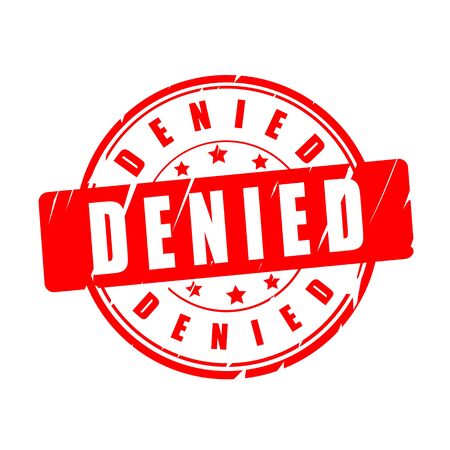Denied vector illustration stampのイラスト素材