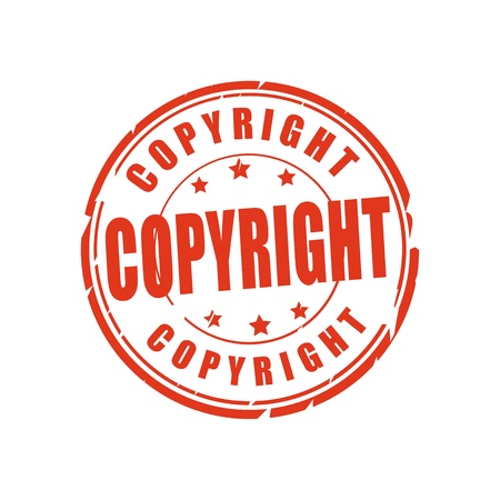 Copyright vector illustration stampのイラスト素材