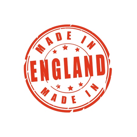 Made in England vector illustration stampのイラスト素材