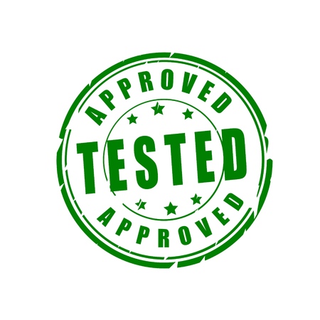Tested vector illustration stampのイラスト素材