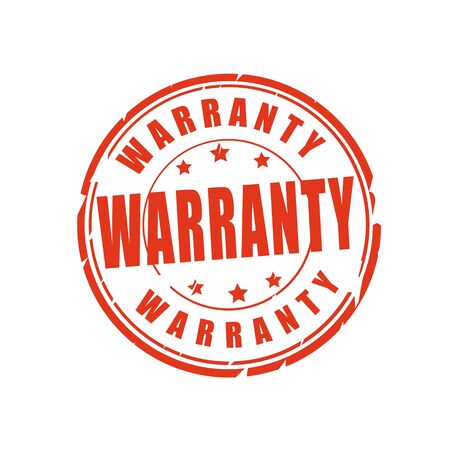 Warranty vector illustration stampのイラスト素材