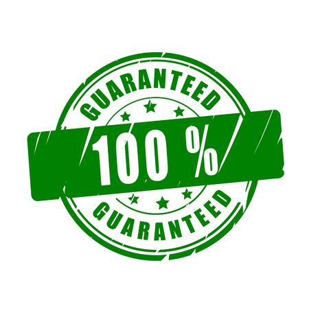 100 % guaranteed vector illustration stampのイラスト素材