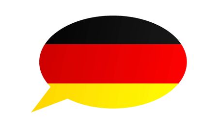 Conversation dialogue bubble of the Germanyのイラスト素材