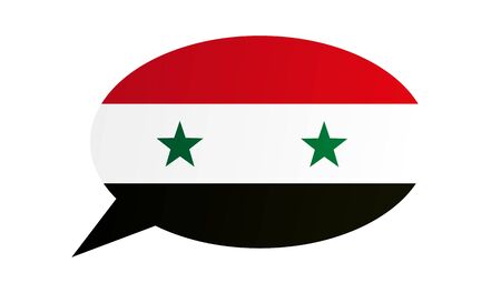 Conversation dialogue bubble of the Syriaのイラスト素材