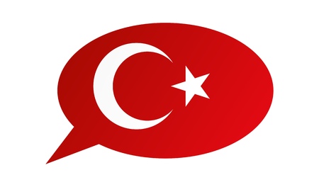 Conversation dialogue bubble of the Turkeyのイラスト素材