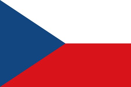 Flag of Czech Republic - vectorのイラスト素材