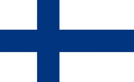Flag of Finland - vectorのイラスト素材