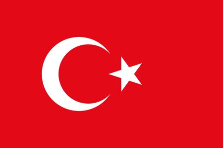 Flag of Turkey - vectorのイラスト素材