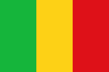 Flag of Mali (Africa) - vectorのイラスト素材
