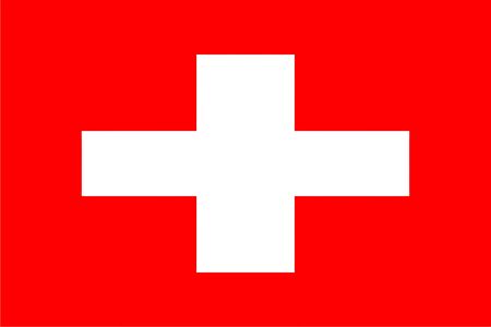Flag of Switzerland - vectorのイラスト素材