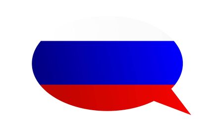 Conversation dialogue bubble of the Russian Federationの写真素材