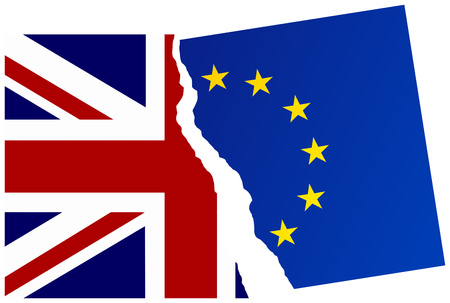 United Kingdom exit from the European Union. Election or referendum in Great Britain. Brexit.のイラスト素材
