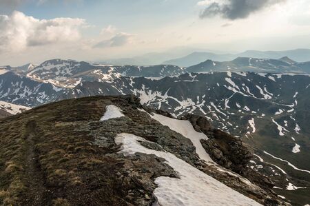High in the Macedonian mountains, beautiful viewの写真素材