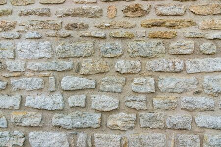 Cobblestone pavement on street in Prague, cobbled road backgroundの写真素材