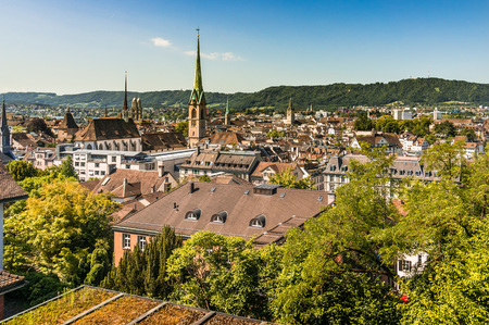 Zurich - Historical city and capital of Switzerlandの写真素材