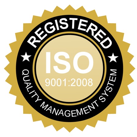 ISO certified emblem, ISO stamp quality symbolのイラスト素材