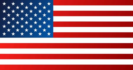 Flag of United States of America, USA - vector graphicsのイラスト素材