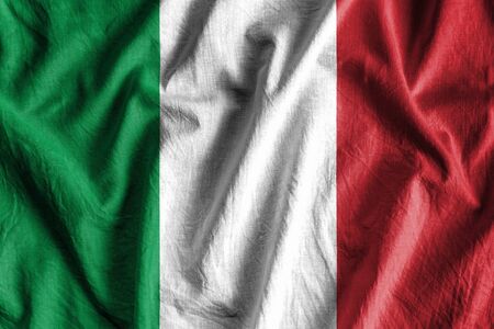 Waving flag of Italyの写真素材