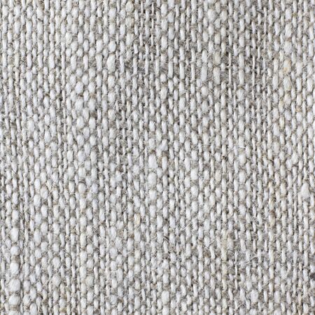 Macro of natural grey linen textile background. For text or design. Square.の写真素材