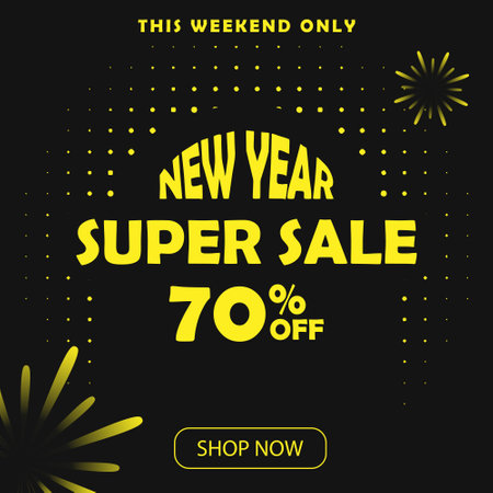 new year sticker super sale discount banner template perfect for boost your promotion product salesのイラスト素材