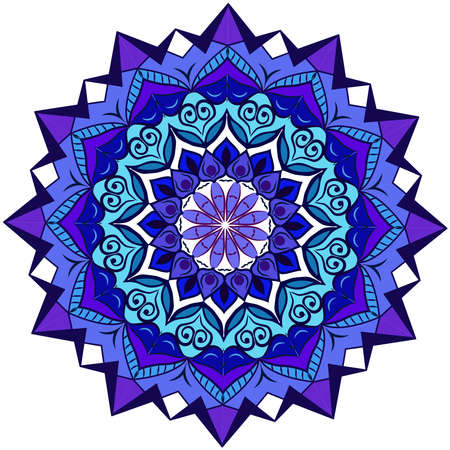 Mandala art Vector Ethnic Oriental Circle Ornament.のイラスト素材