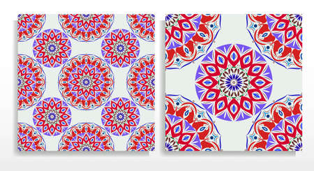 Seamless pattern. Antique decorative elements. Hand drawn background. Islam, Arabic, India, ottoman motifs.の写真素材