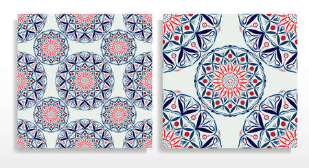 Seamless pattern. Antique decorative elements. Hand drawn background. Islam, Arabic, India, ottoman motifs.の写真素材