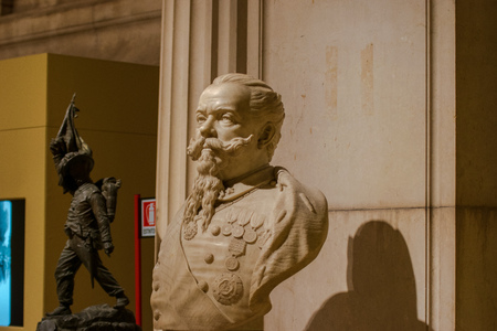 Bust of Vittorio Emanuele II 1876, Altare della Patria, Rome, Italyのeditorial素材