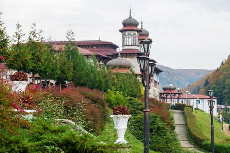 The Way to Slanic Moldova Casino, Bacau, Romaniaのeditorial素材