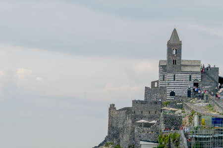 The Church of Saint Peter, Porto Venere, La Spezia, Italyのeditorial素材