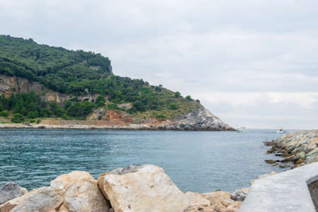 View to the Parco Naturale Regionale di Porto Venere, La Spezia,Italyのeditorial素材