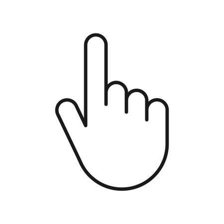 Computer mouse cursor pointer. Hand cursor icon. Web design.のイラスト素材