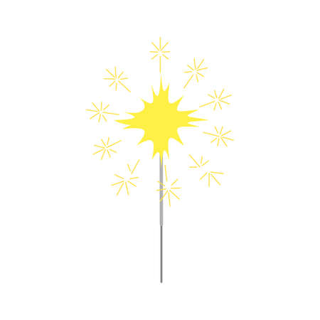 Sparkler. Vector illustration.のイラスト素材