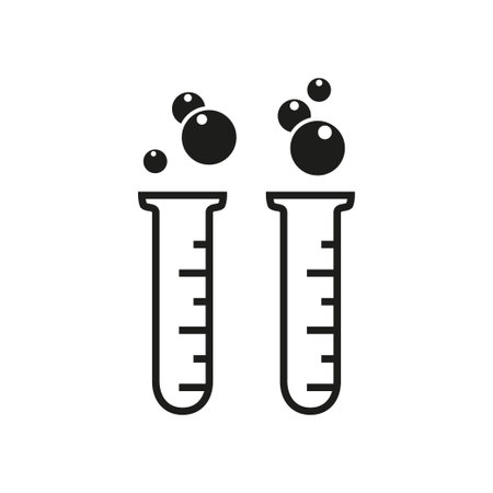 Test tube icon, laboratory concept. Illustration.のイラスト素材